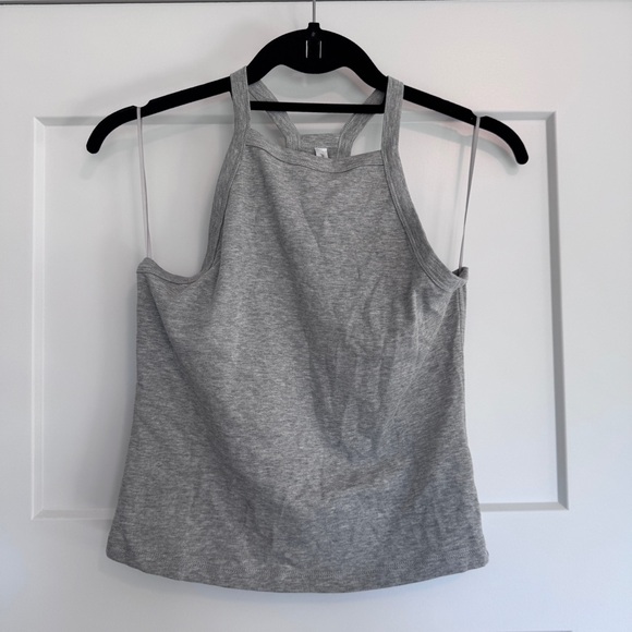 NWT Fabletics Live-In Halter Tank Heather Gray Women's Medium - Picture 6 of 10